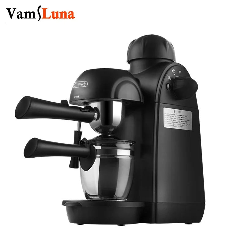 Espresso Machine Semi-Automatic 15 Bar Professional Coffee Maker with Milk Frother Steam Wand - for Latte Cappuccino Making - Co